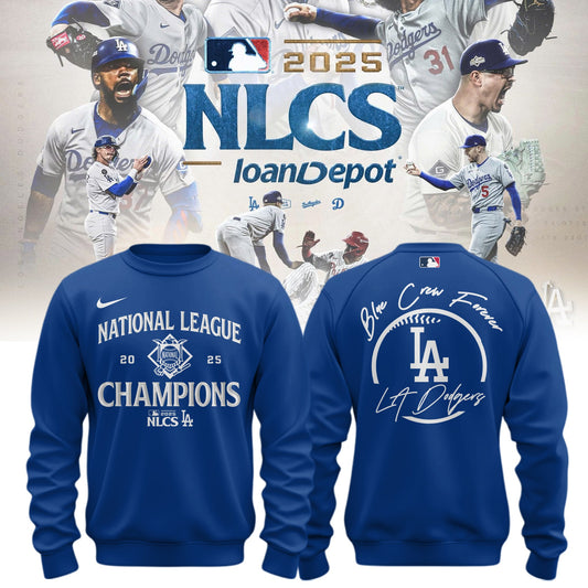 _ Los Angeles Dodgers x NL Champions 2025 ” Blue Crew Forever “