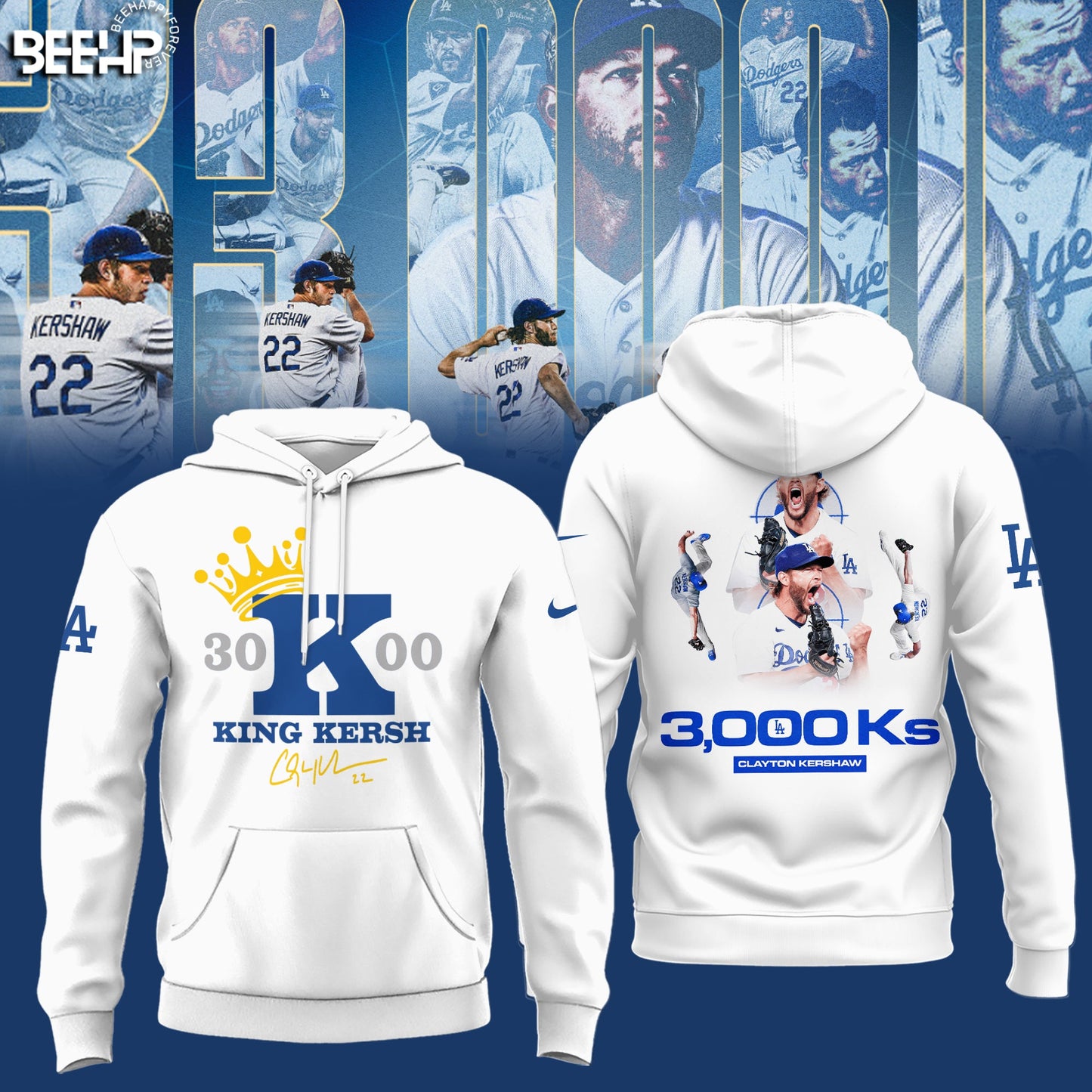 CLAYTON KERSHAW MAKES HISTORY AND JOINS THE 3,000 STRIKEOUT CLUB SHIRT