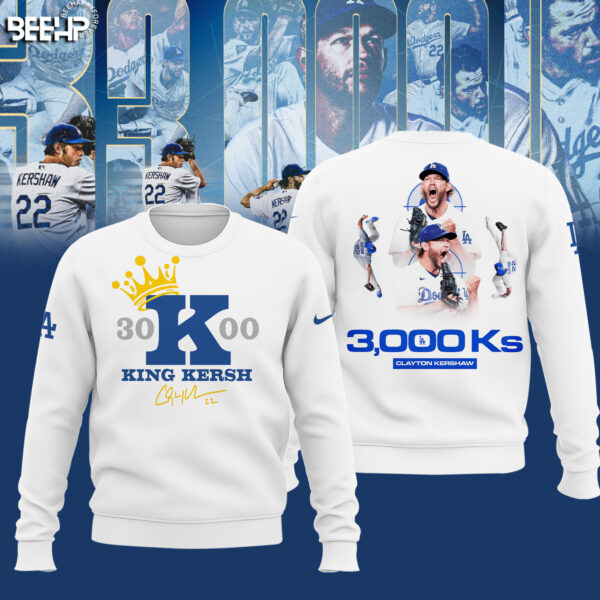 ..CLAYTON KERSHAW MAKES HISTORY AND JOINS THE 3,000 STRIKEOUT CLUB SHIRT