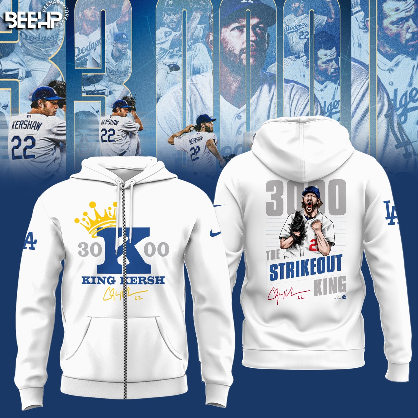 CLAYTON KERSHAW MAKES HISTORY AND JOINS THE 3,000 STRIKEOUT CLUB SHIRT