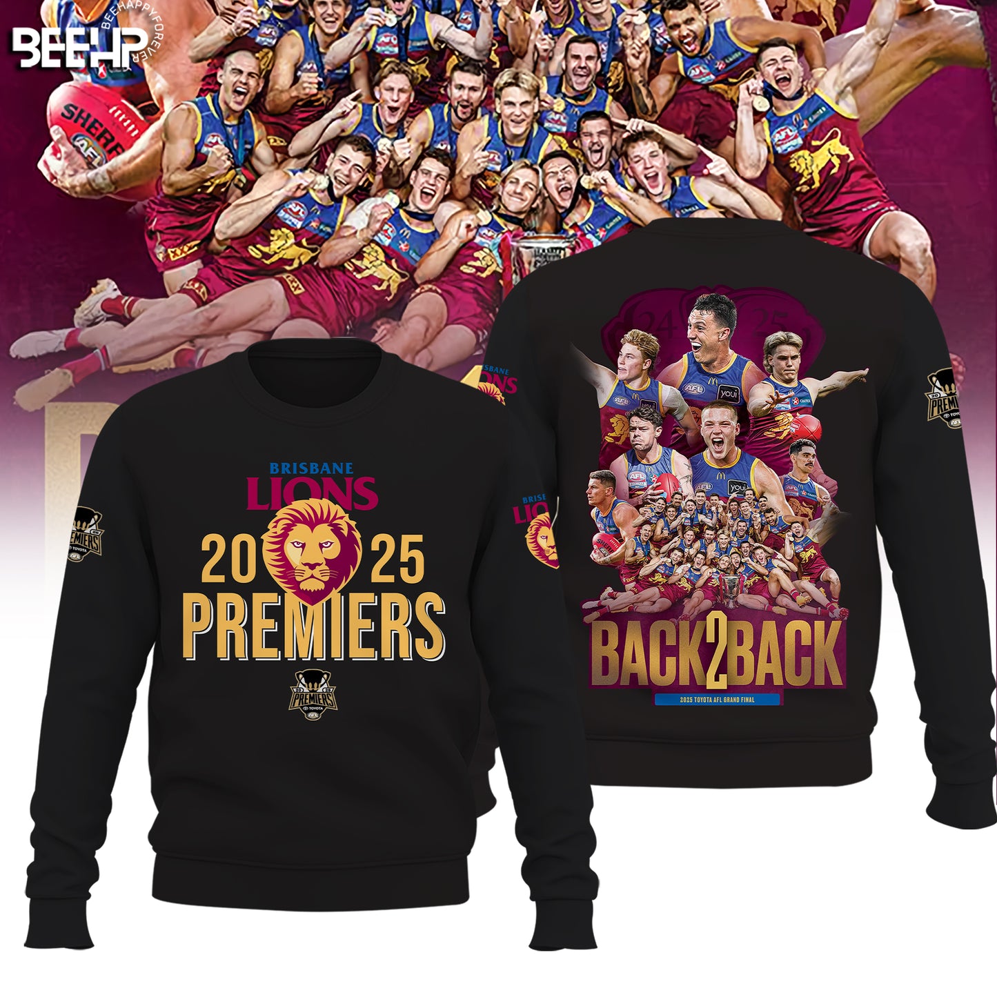 Brisbane Lions– AFL 2025 Champions Sweater v4