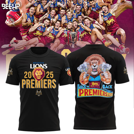 Brisbane Lions 2025 Premiers Limited Edition T Shirt v2