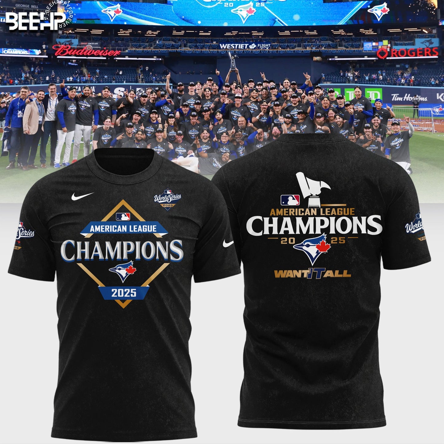 .Toronto Blue Jays 2025 American League Champions Limited Edition Shirt