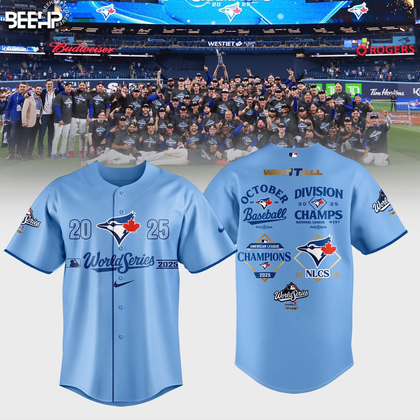 Toronto Blue Jays 2025 American League Champions Limited Edition Jersey