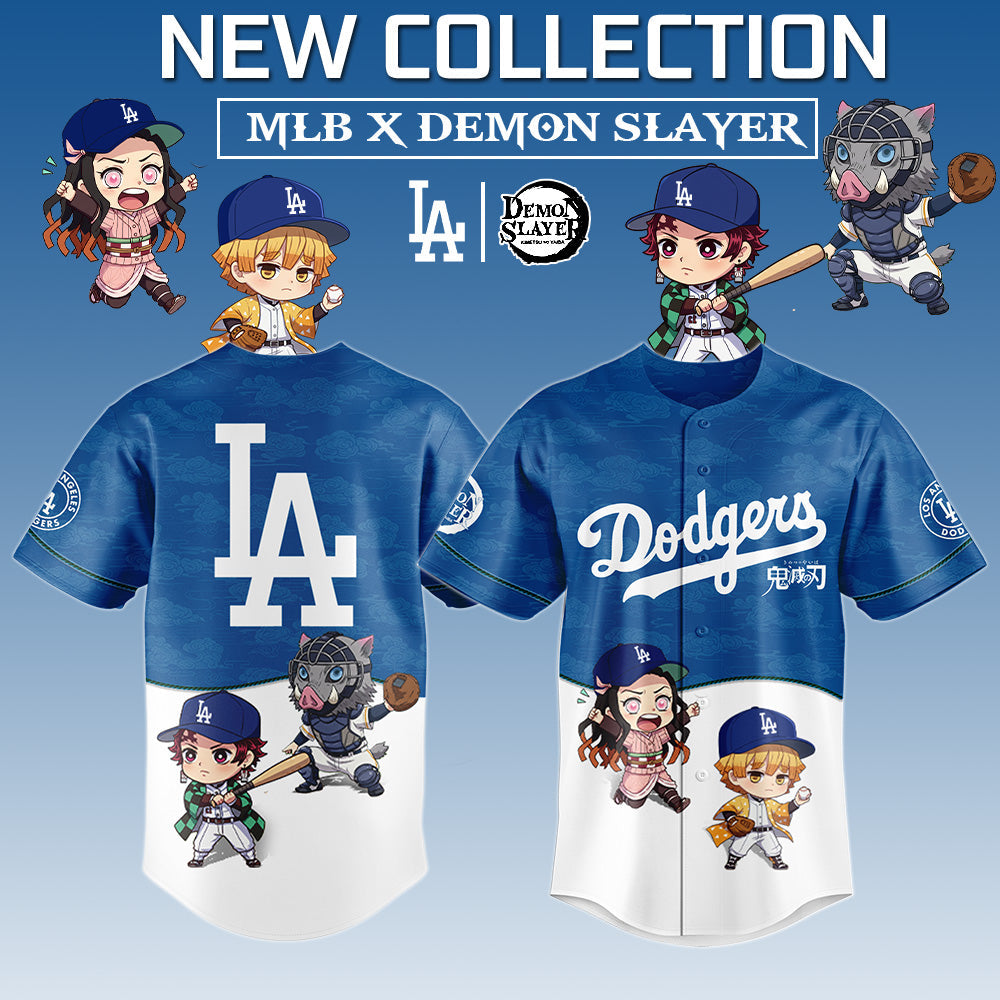 .Los Angeles Dodgers MLB x Demon Slayer Special Edition Jersey 2025