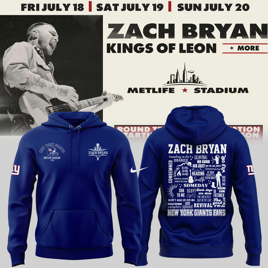 Exclusive Versio Zach Bryan x New York Giants Hoodie 2025