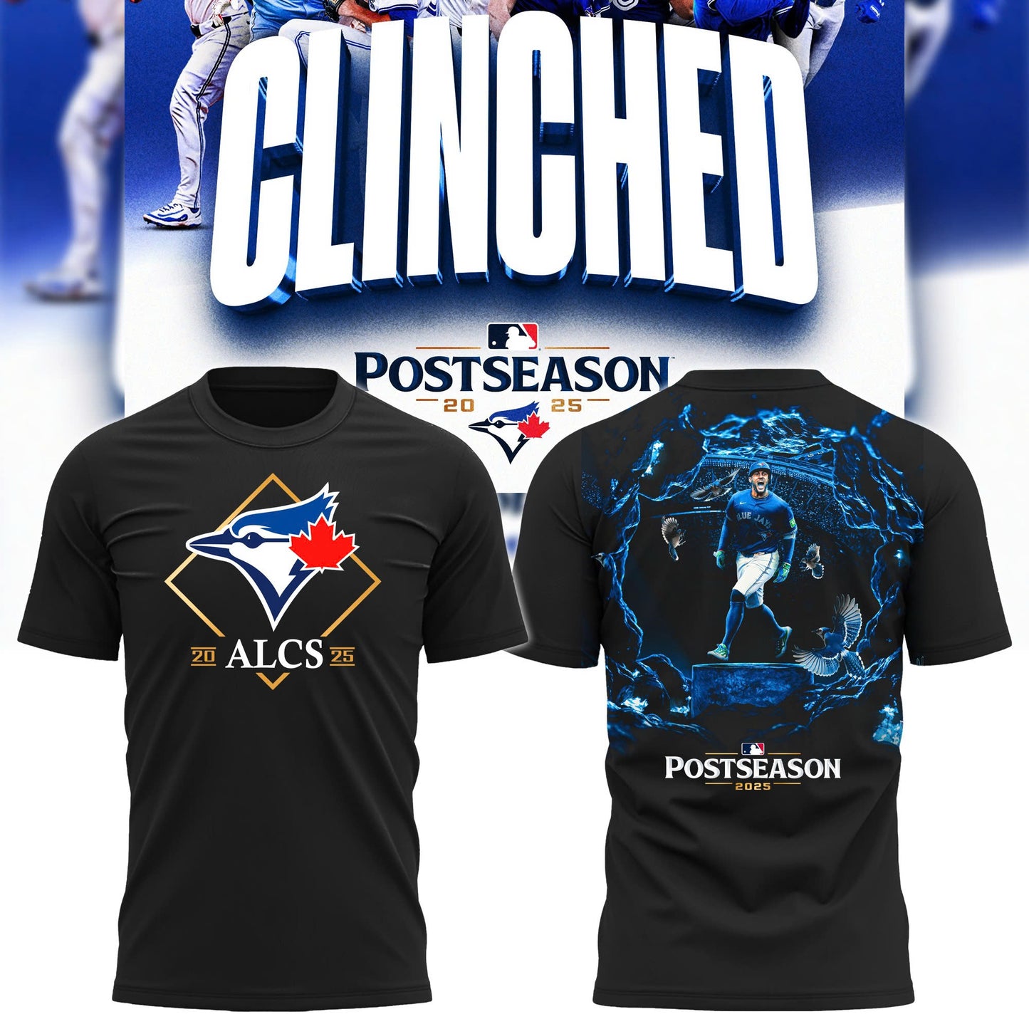 Limited Edition Toronto Blue Jays Fanatics 2025 Division Series Champions T-Shirt black for fans v1