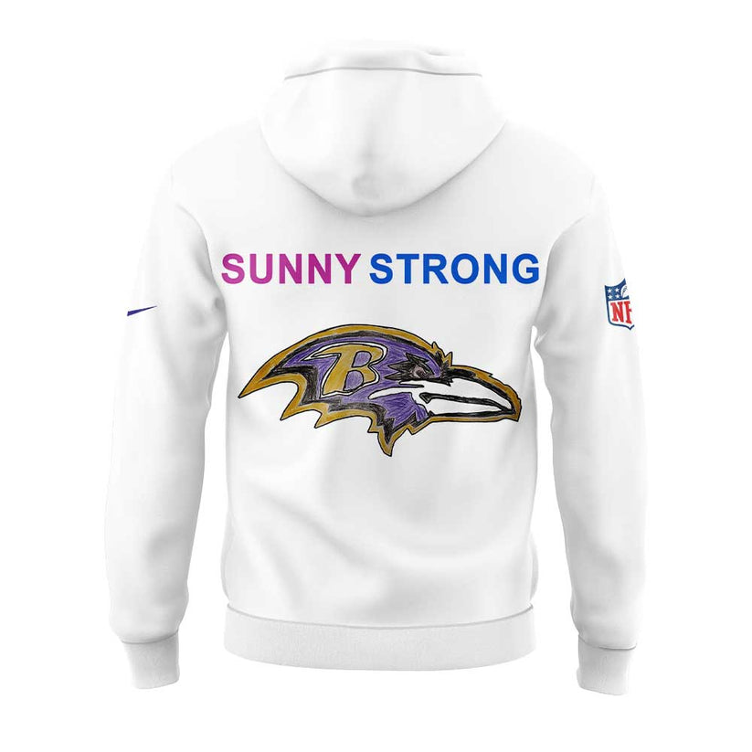 Baltimore Ravens. Designed by Heroes. Worn with Pride Combo Hoodie