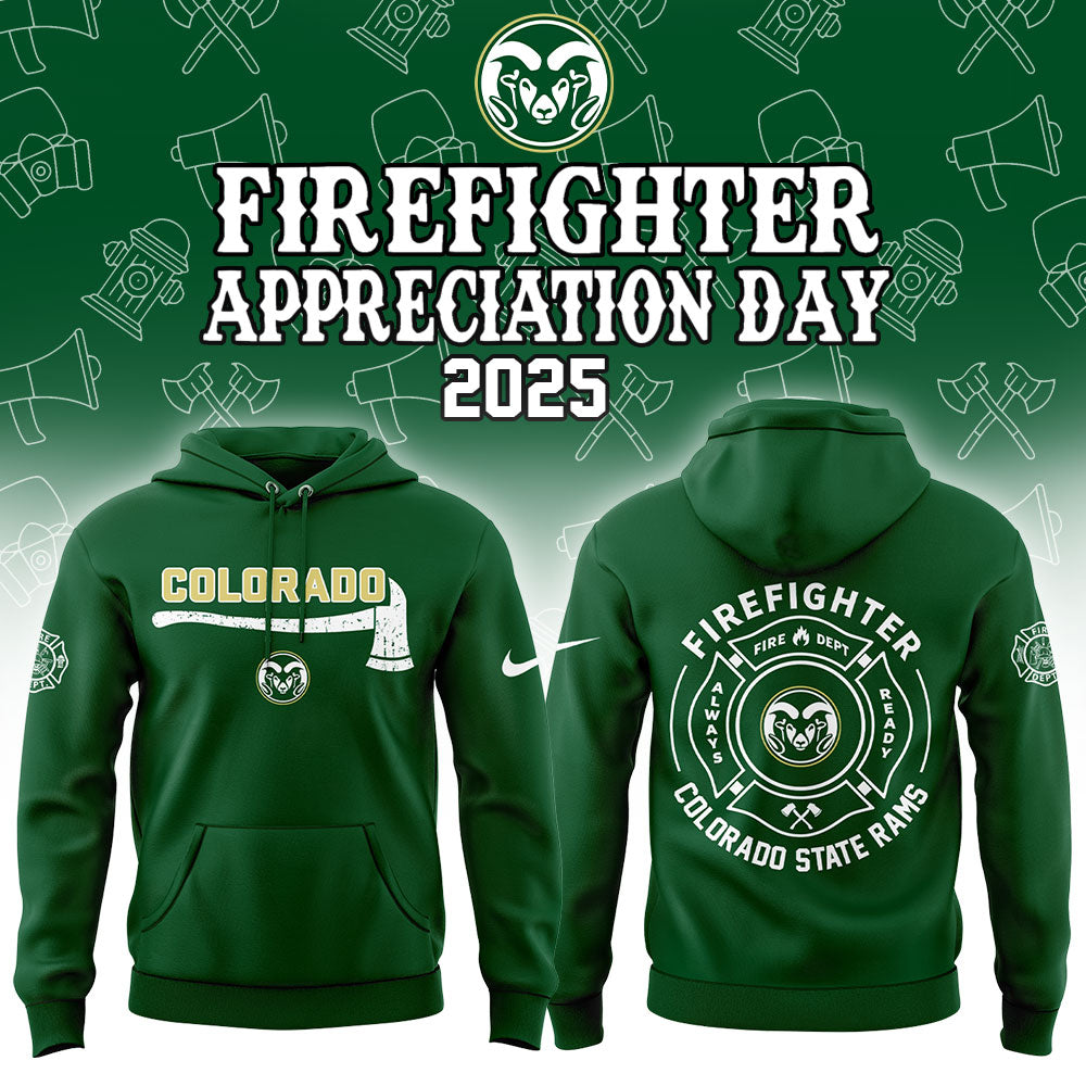 Colorado State Rams Firefighter Application Day Hoodie