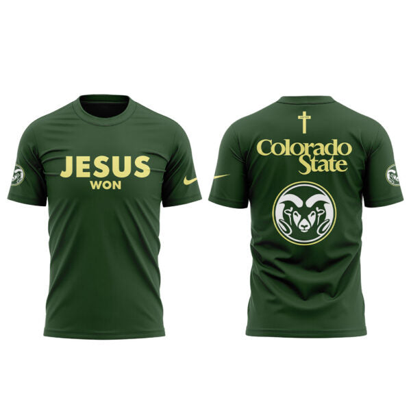 Colorado State Football Jesus Won 2025 Combo Shirt
