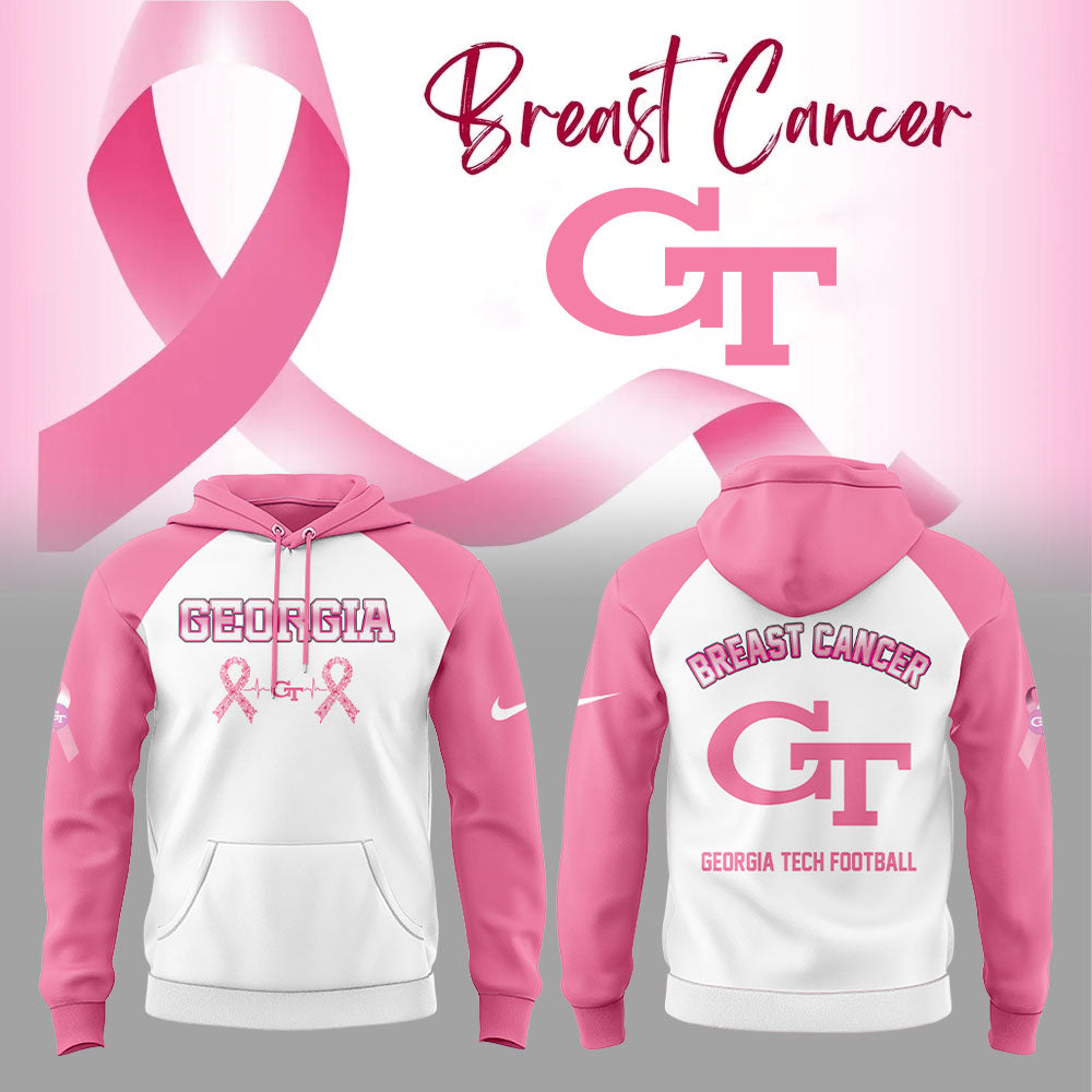 . Georgia Tech Cancer Awareness Month 2025 Combo Hoodie