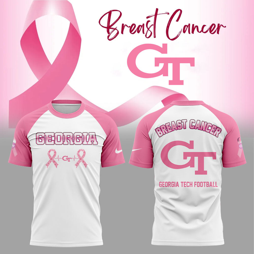 . Georgia Tech Cancer Awareness Month 2025 Combo Shirt