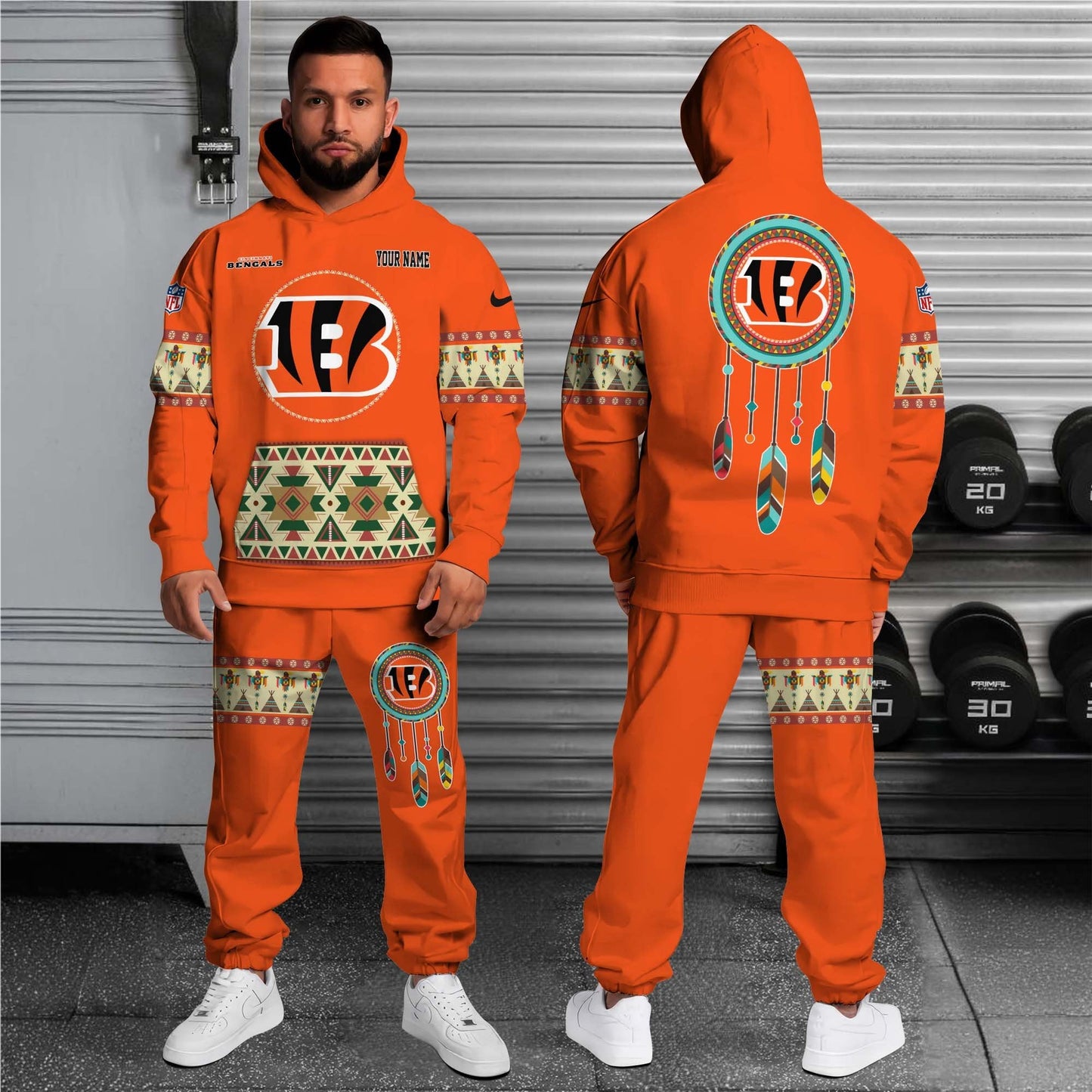 Cincinnati Bengals Hoodie Sweatpants Set,Custom Hoodie,Sport Hoodie Sweatpants Set,Sport Gifts FOR Fan IZ18