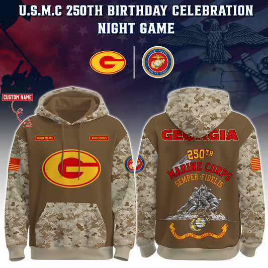 UGA-U.S.M.C 250th Birthday Hoodie Limited Edions