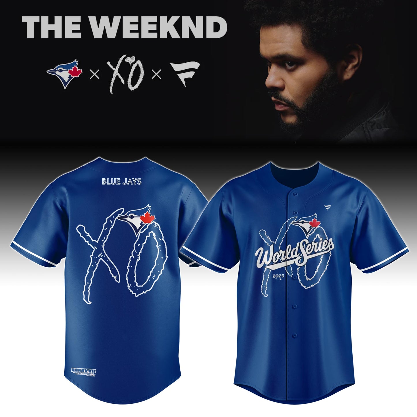 Toronto B Jays x The Weeknd Jersey Blue Limited Edition