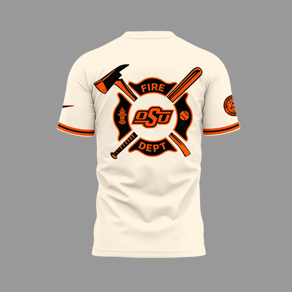 Limited Edition CowboysBaseball x Firefighter Appreciation Night TShirt-LL250325014