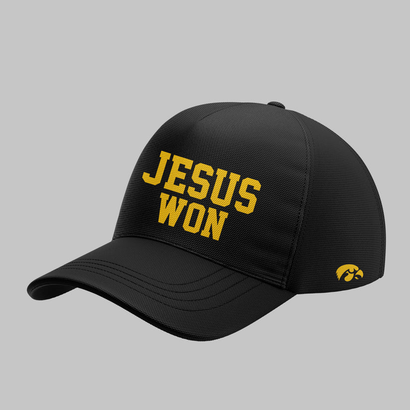 Limited Edition Hawkeye Football x JESUS WON 2025 Hoodie
