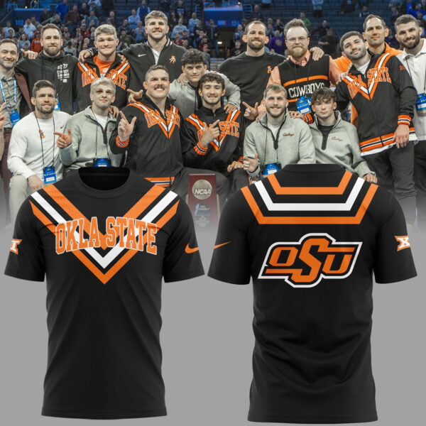 Limited Edition OSU Cowboy Wrestling Black T-Shirt-ND03312553