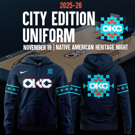 Exclusive OKC Basketball 2025-26 City Edition Hoodie-ND08222514