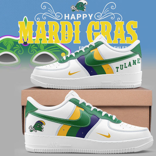 Tulane Baseball Limited "Mardi Gras 2025" AF1 Shoes-PU25021702