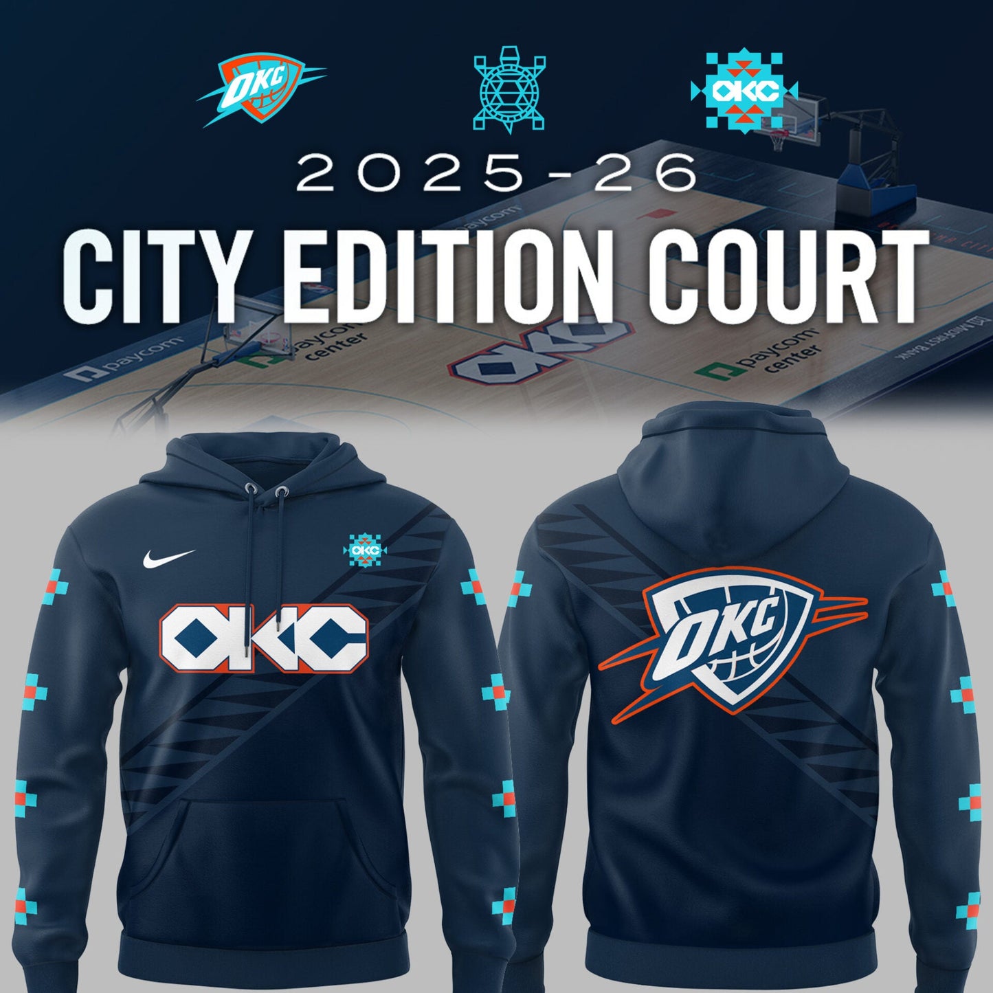 Limited Edition Thunder Basketball New City Edition 25′ Hoodie-PU25082401