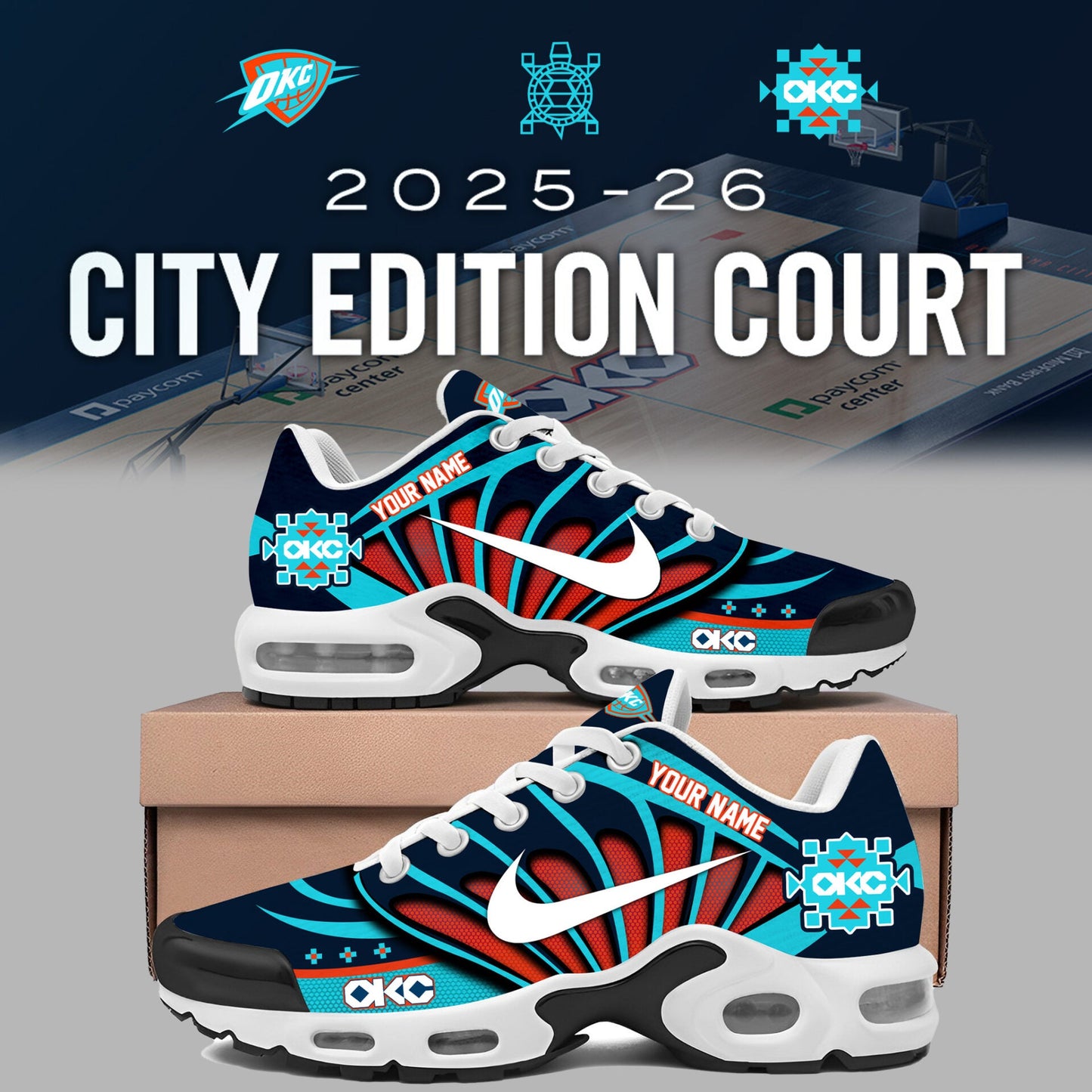 Limited Edition Thunder Basketball City Edition 25′ Custom C081 Shoes-PUC25082409