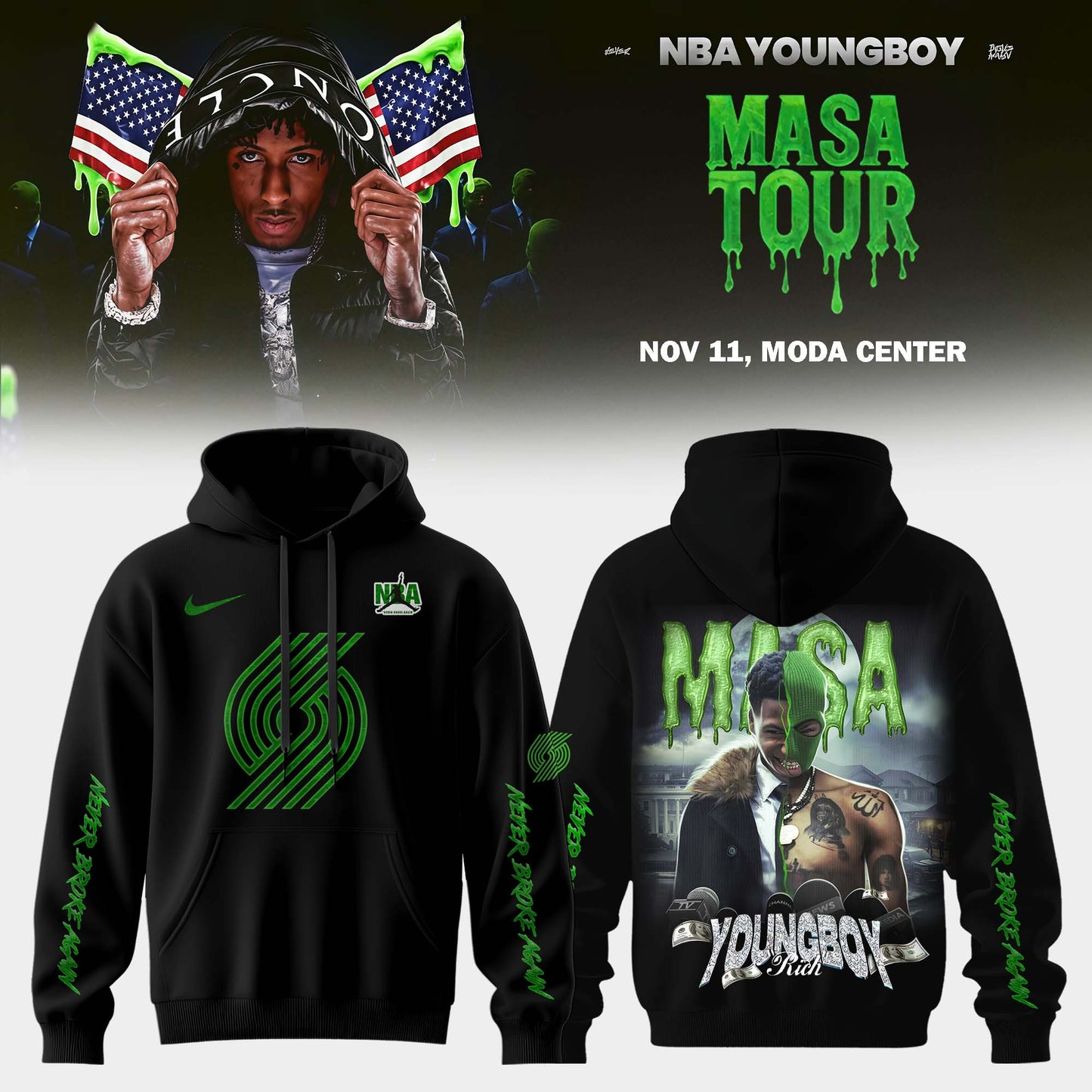 _     Portland Trail Blazers X NBA Young Boy: MASA Tour Merch