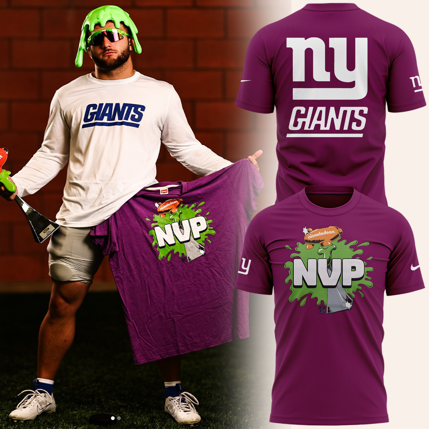 Exclusive Version New York Giants NVP Tshirt 2025 V2