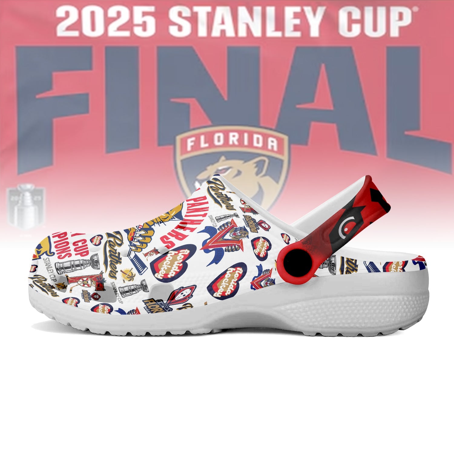 Florida Panthers NHL Crocs Crocband Clogs Shoes Comfortable For Men Women