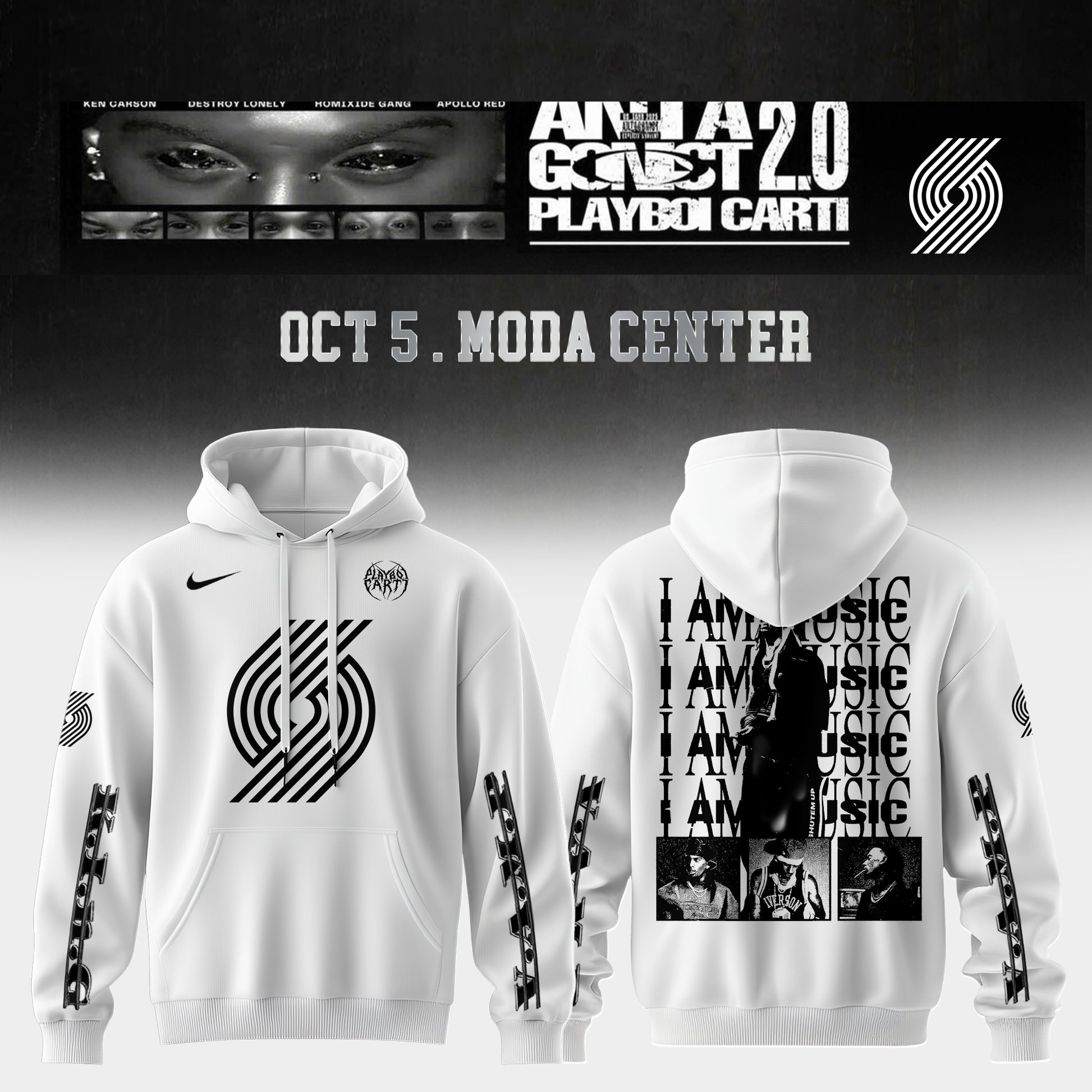 _     Portland Trail Blazers X Playboi Carti - Antagonist Tour 2.0 Merch