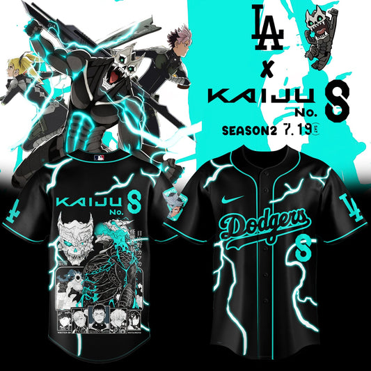 __,,,Los Angeles Dodgers _ Kaiju No.8 Limited Jersey 2025