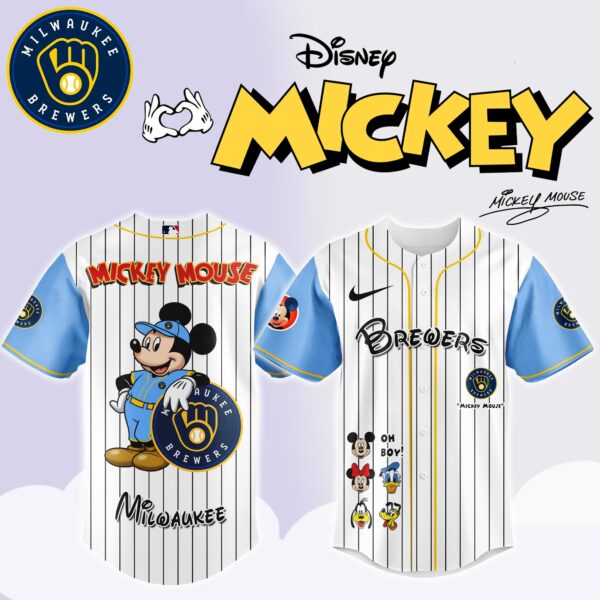 Milwaukee Brewers x Mickey Mouse Game Night Special Edition Jersey