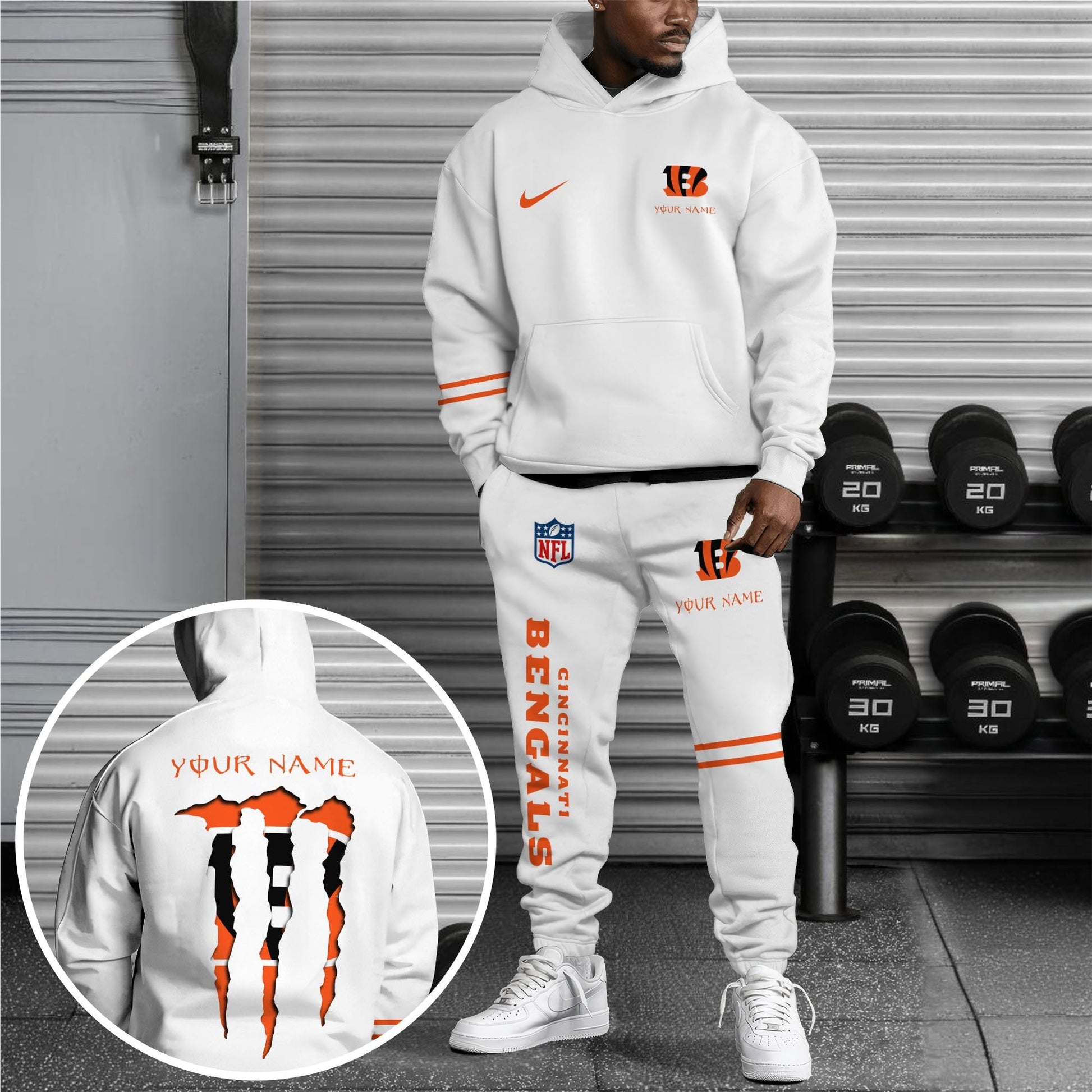 Cincinnati Bengals Hoodie Sweatpants Set,Custom Hoodie,Sport Hoodie Sweatpants Set,Sport Gifts FOR Fan HV96
