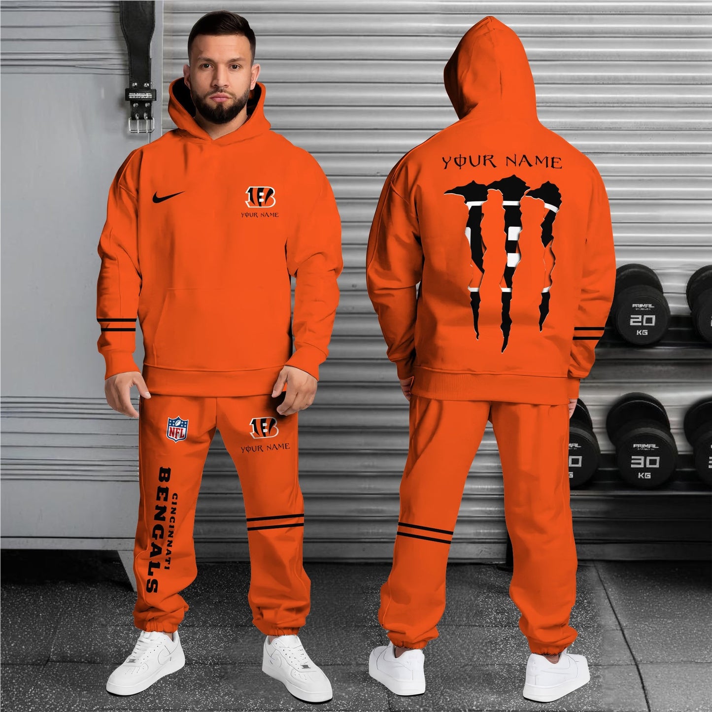 Cincinnati Bengals Hoodie Sweatpants Set,Custom Hoodie,Sport Hoodie Sweatpants Set,Sport Gifts FOR Fan HV96