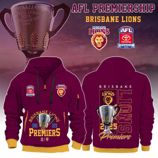 Brisbane Lions – AFL 2025 Champions Half Zip