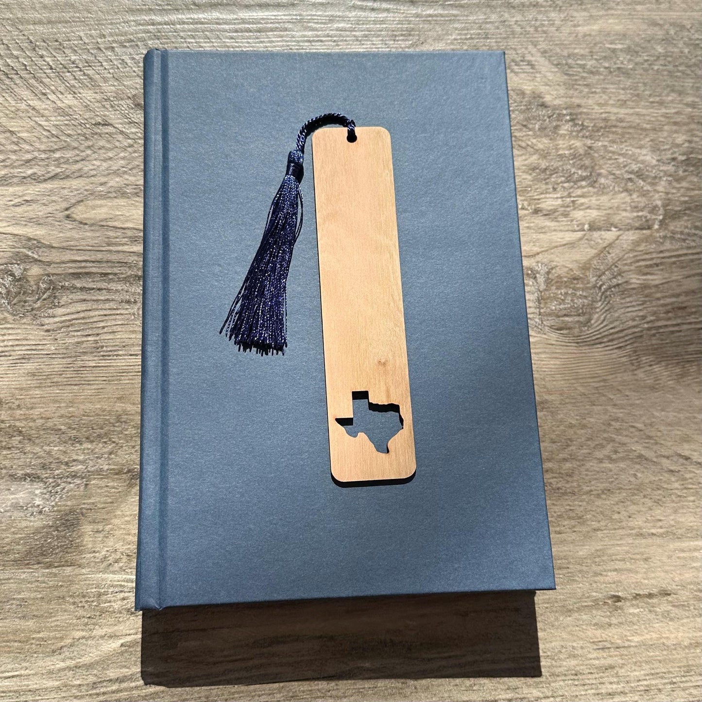 Any State Laser Cut Wood Bookmark with Optional Personalization - Gift for Him or Her - Handmade Wood Bookmark