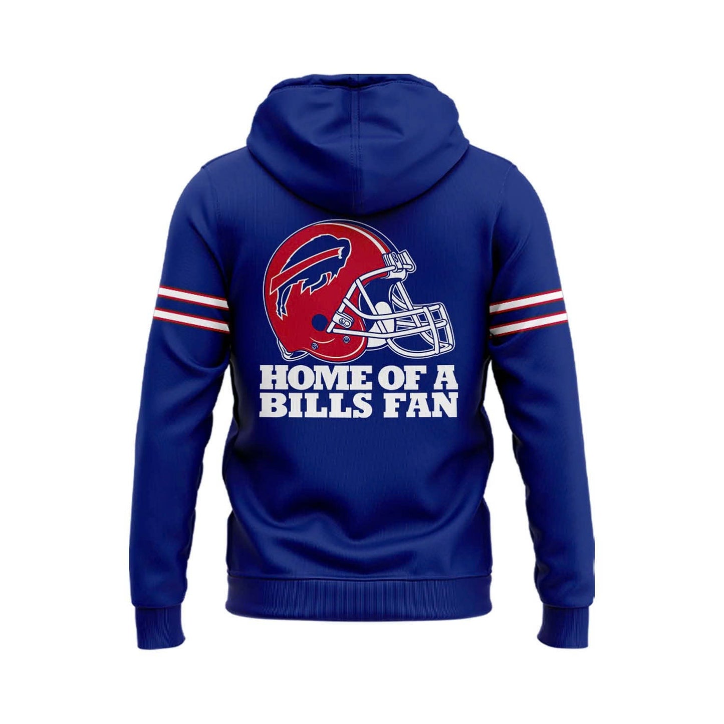 Exclusive 2025 Buffalo Bills Red Helmets Back Hoodie
