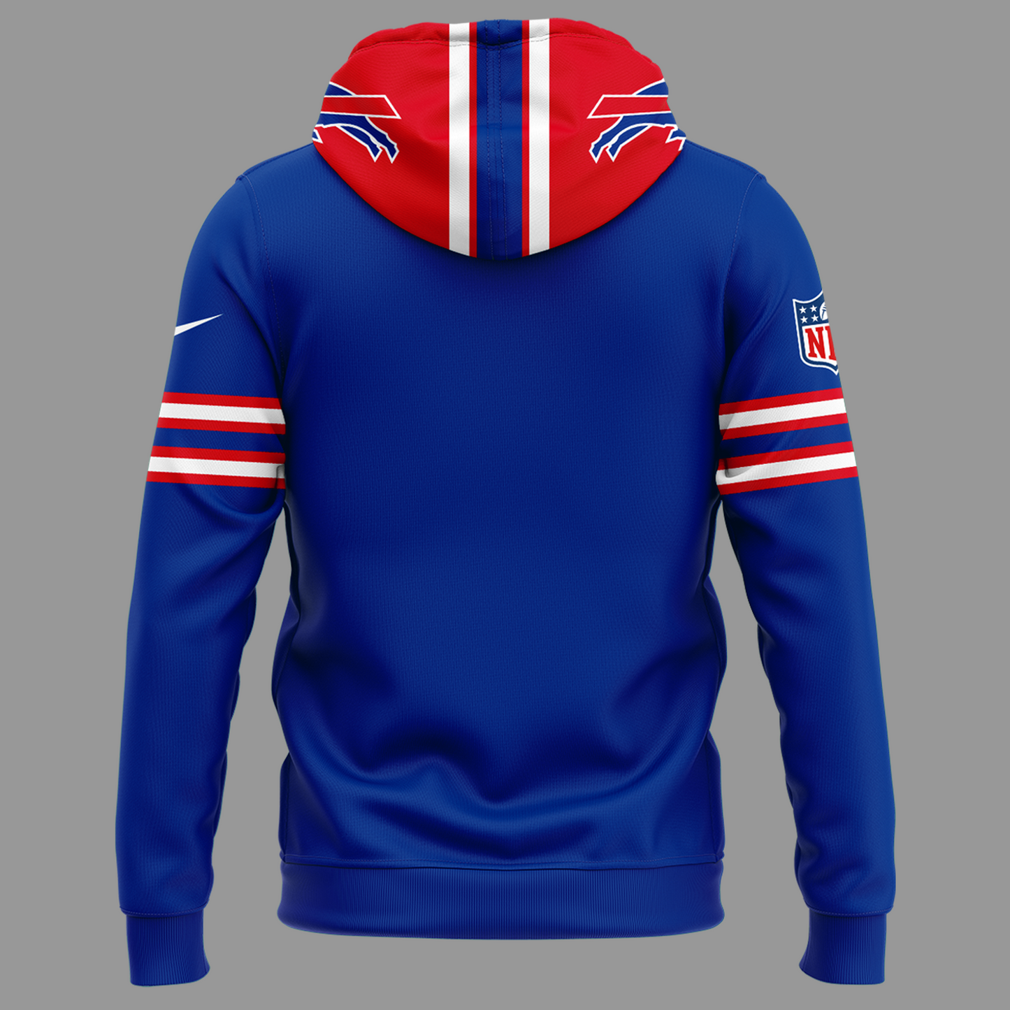 Exclusive 2025 Buffalo Bills Red Helmets Back Hoodie