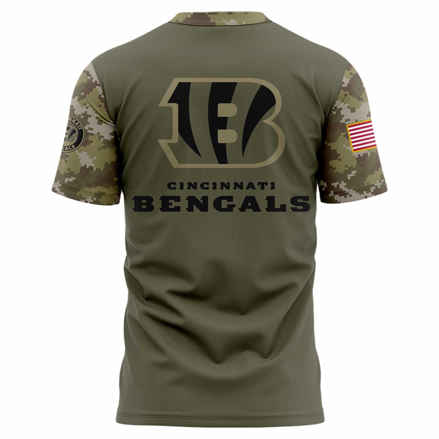 Cincinnati Bengals Military Appreciation 2025 T-Shirt