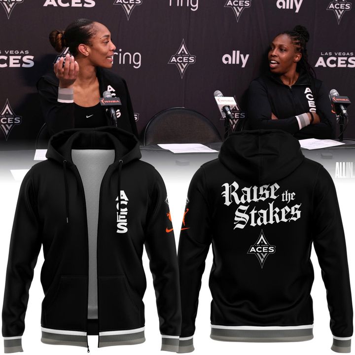 2025 Black Raise the Stakes Aces Zip Hoodie