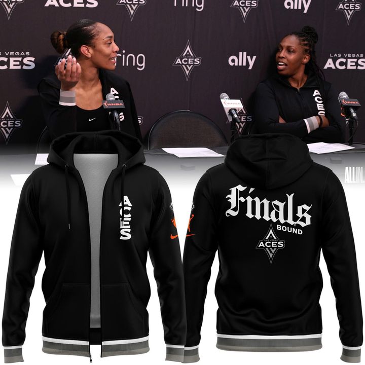 2025 Black Finals Bound Aces Zip Hoodie