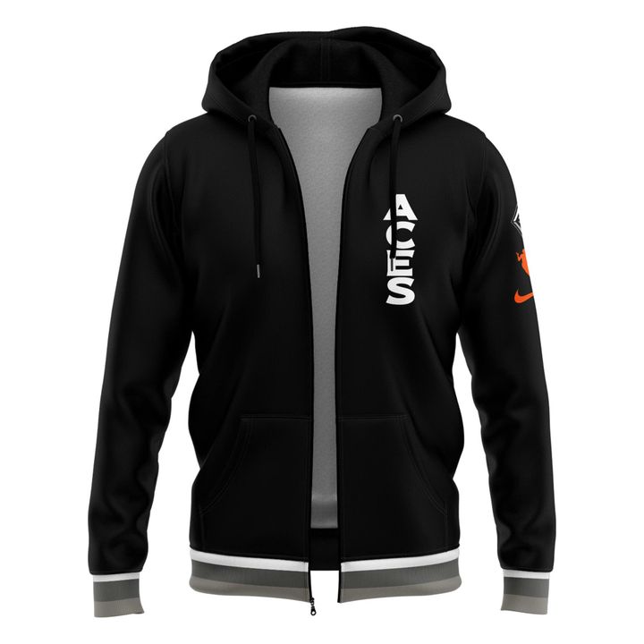 2025 Black Finals Bound Aces Zip Hoodie