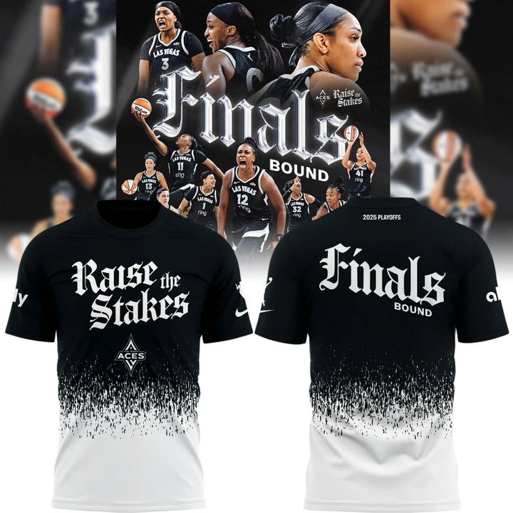 LAS VEGAS ACES RAISE THE STAKES 2025 PLAYOFFS TEE