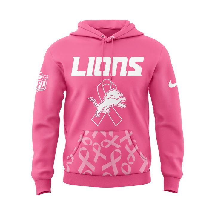 Detroit Lions '' OCTOBER BREAST CANCER AWARENESS MONTH '' Hoodie