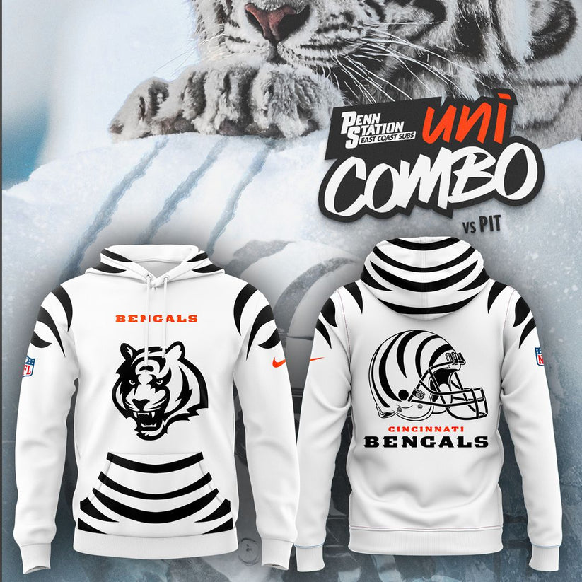 Cincinnati Bengals "White Bengals" Hoodie