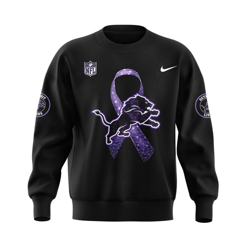 Detroit Lions Domestic Violence Awareness Month Sweatshirt