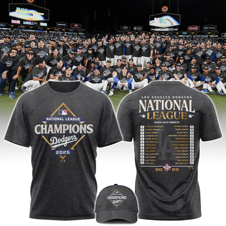 2025 Los Angeles Dodgers NATIONAL LEAGUE CHAMPIONS 2025 T-shirt