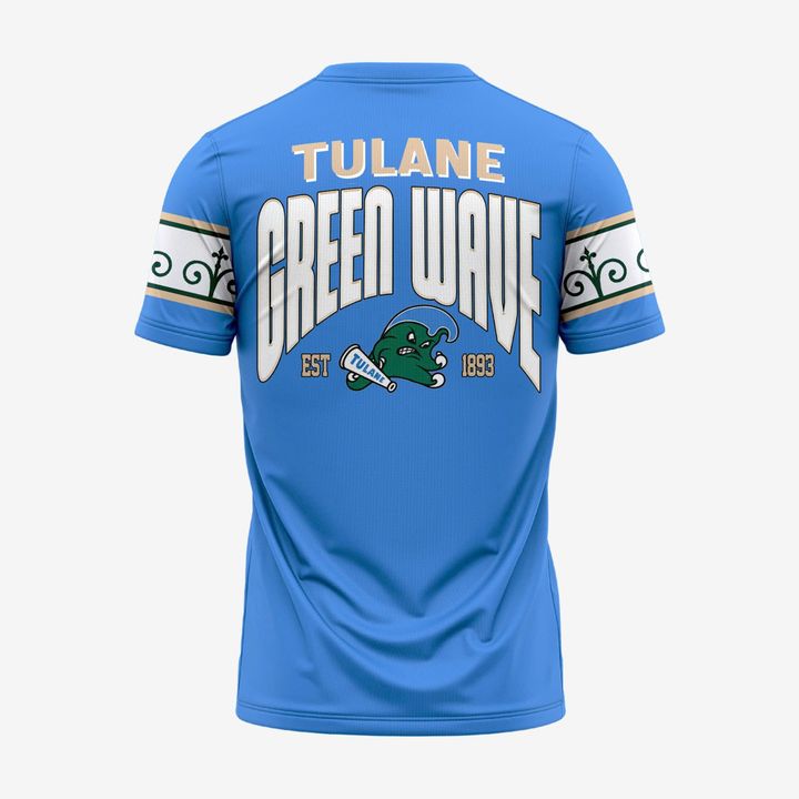 Tulane Green Wave football City Edition Roll Wave T-Shirt