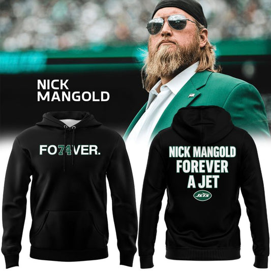 Forever. 74 Nick Mangold Will Forever Be A Jet Black Hoodie