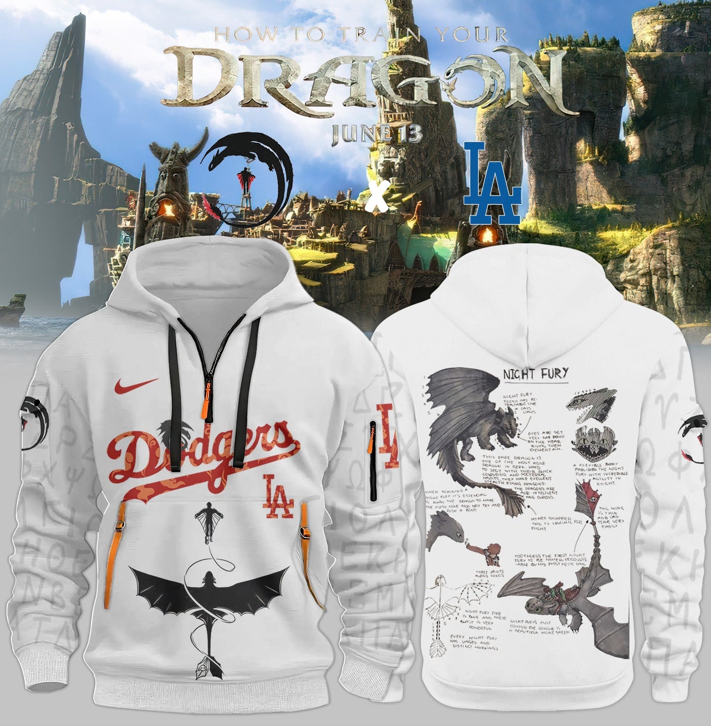 __,.Los Angeles Dodgers New Hoodie_ How to Train Your Dragon Limited Hoodie Jacket 2025